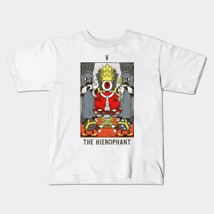 Hierophant - Mystical Medleys - Vintage Cartoon Tarot (White) Kids T-Shirt